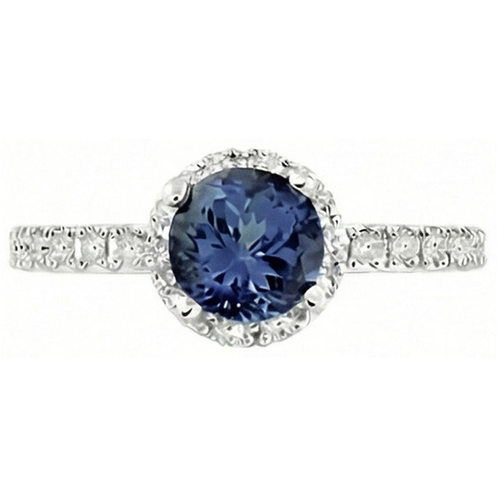 echter round diamant 4Karat ring Seitenansicht