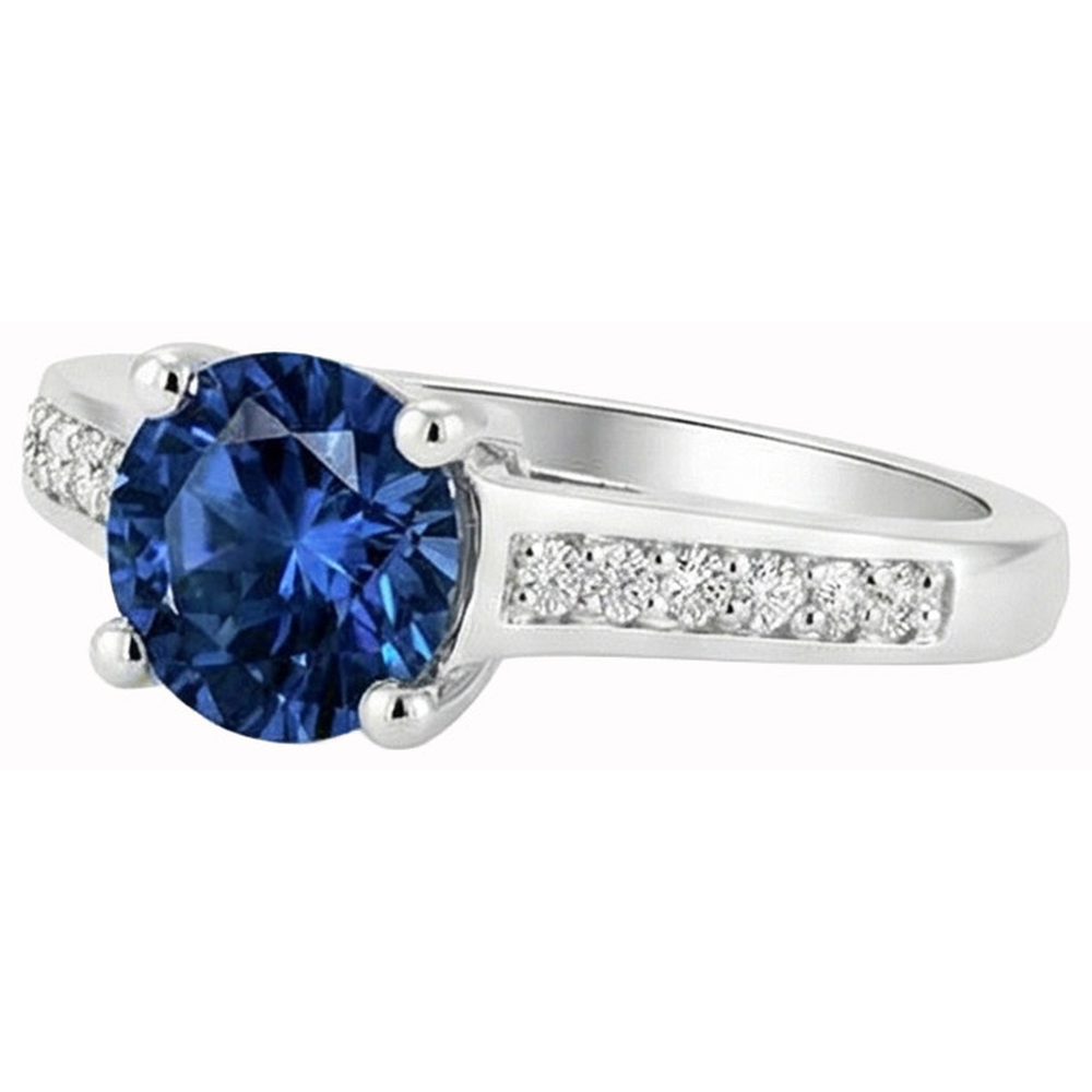 echter round diamant 2.80Karat ring Detailansicht