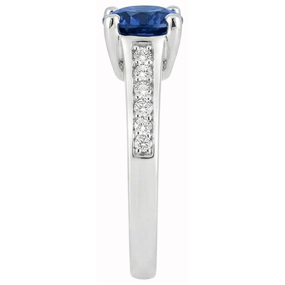 echter round diamant 2.80Karat ring Draufsicht