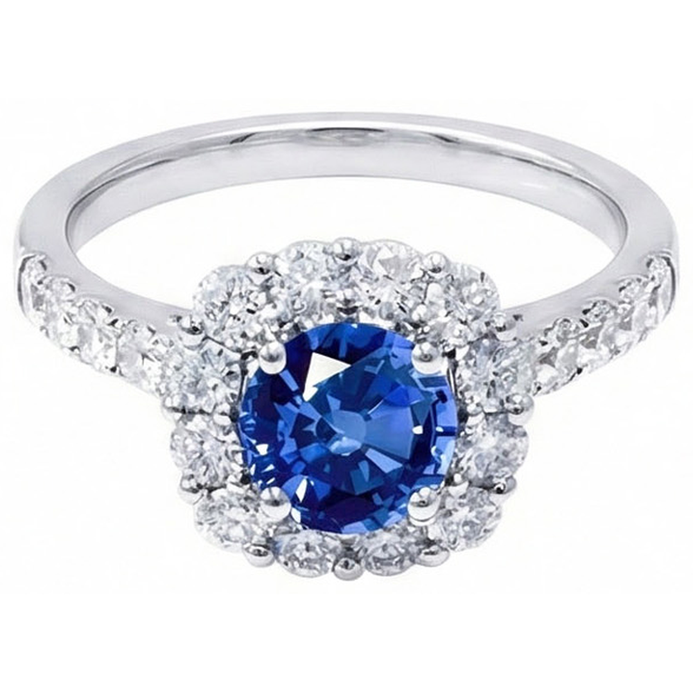 echter round diamant 1.50Karat ring Seitenansicht