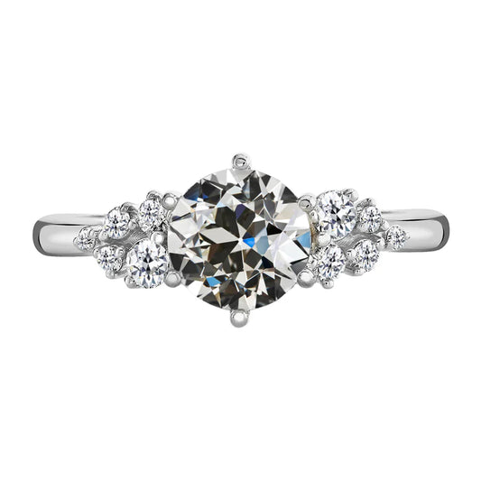 Premium Brillant Brautring 2 Karat – Hauptansicht