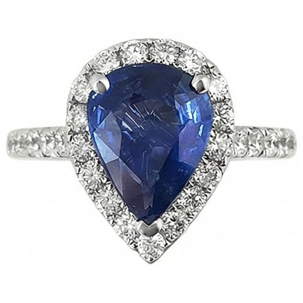 echter round diamant 3Karat ring Seitenansicht