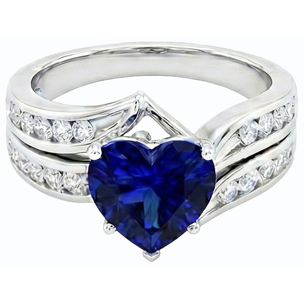 echter round diamant 3.50Karat ring Draufsicht
