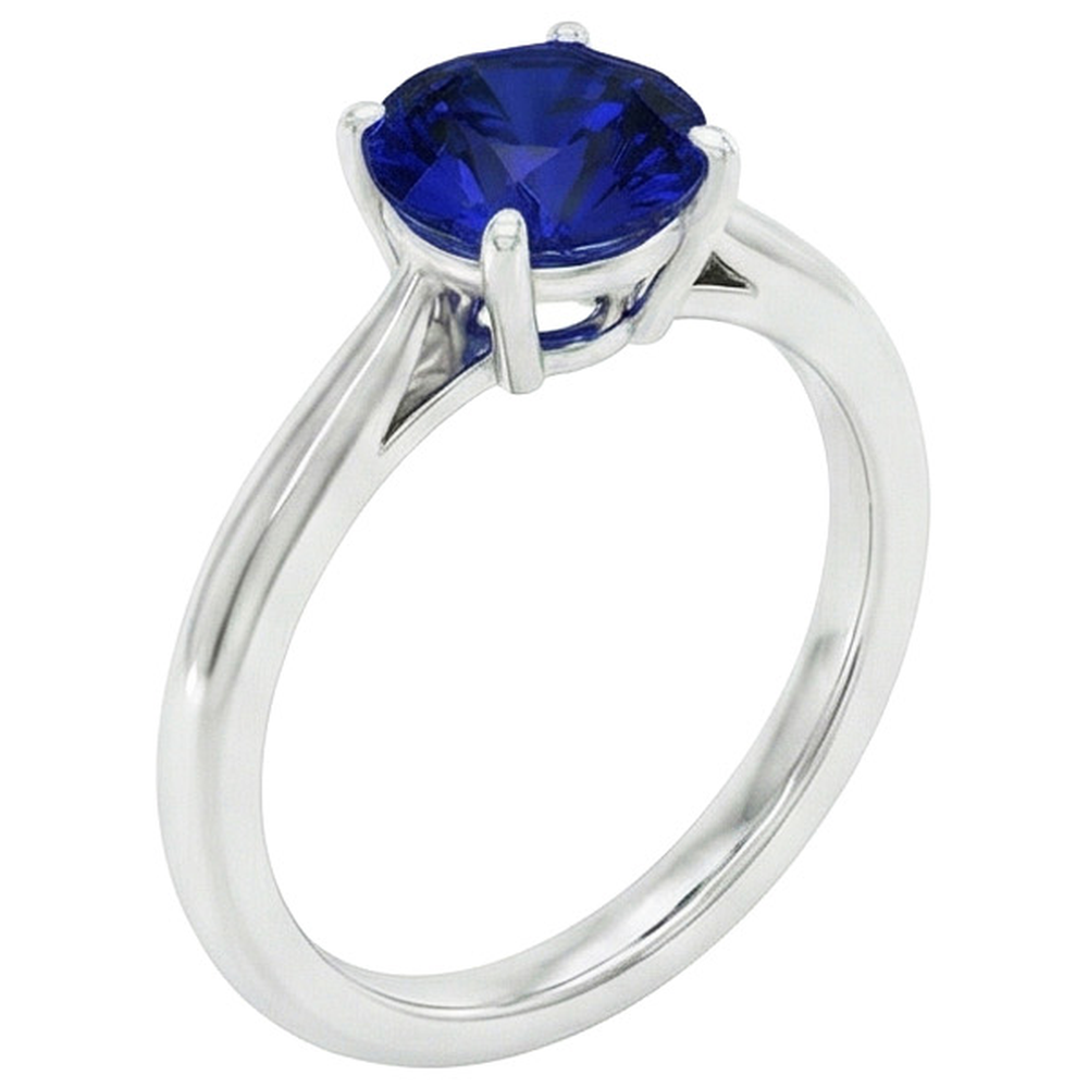 echter round diamant 4Karat ring Seitenansicht