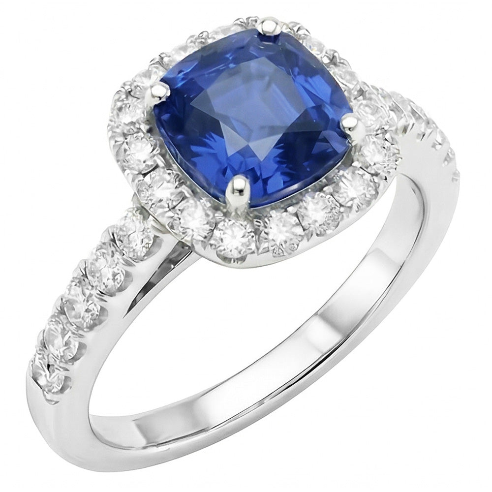 echter oval diamant 3.50Karat ring Vorderansicht
