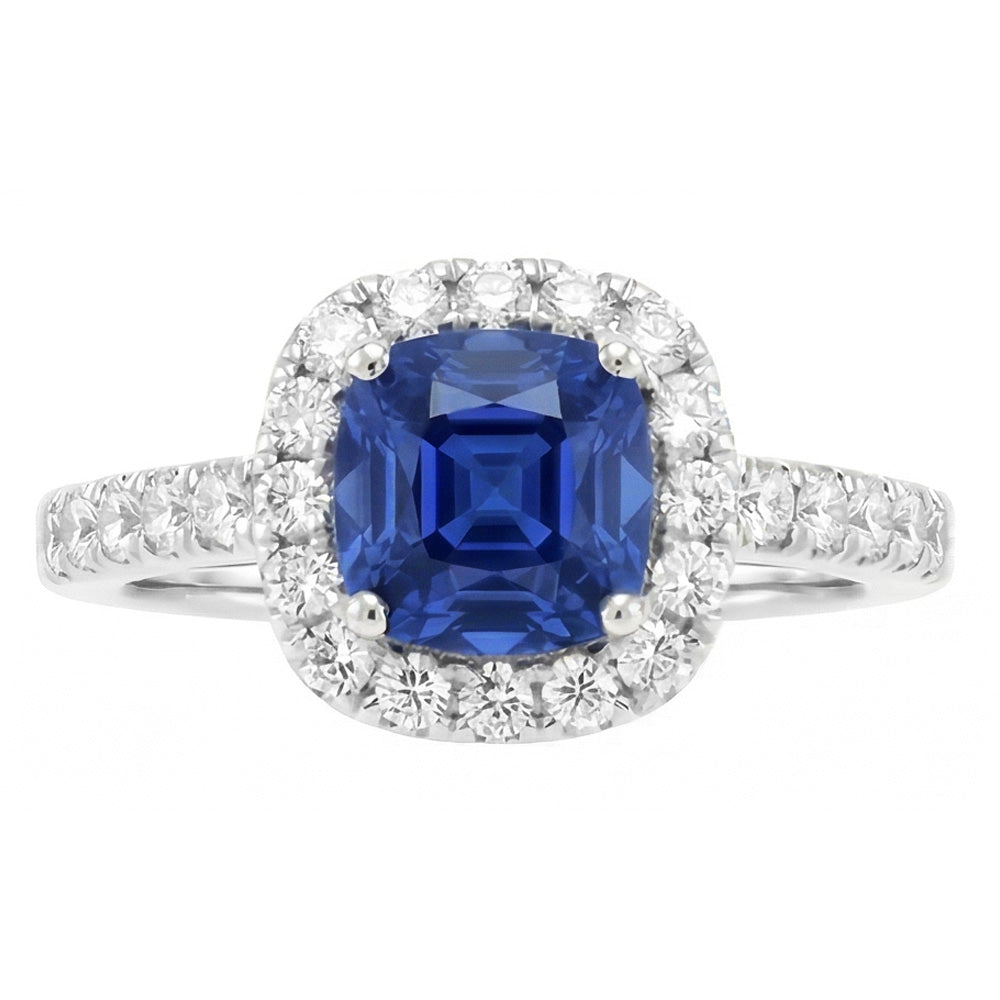 echter oval diamant 3.50Karat ring Seitenansicht