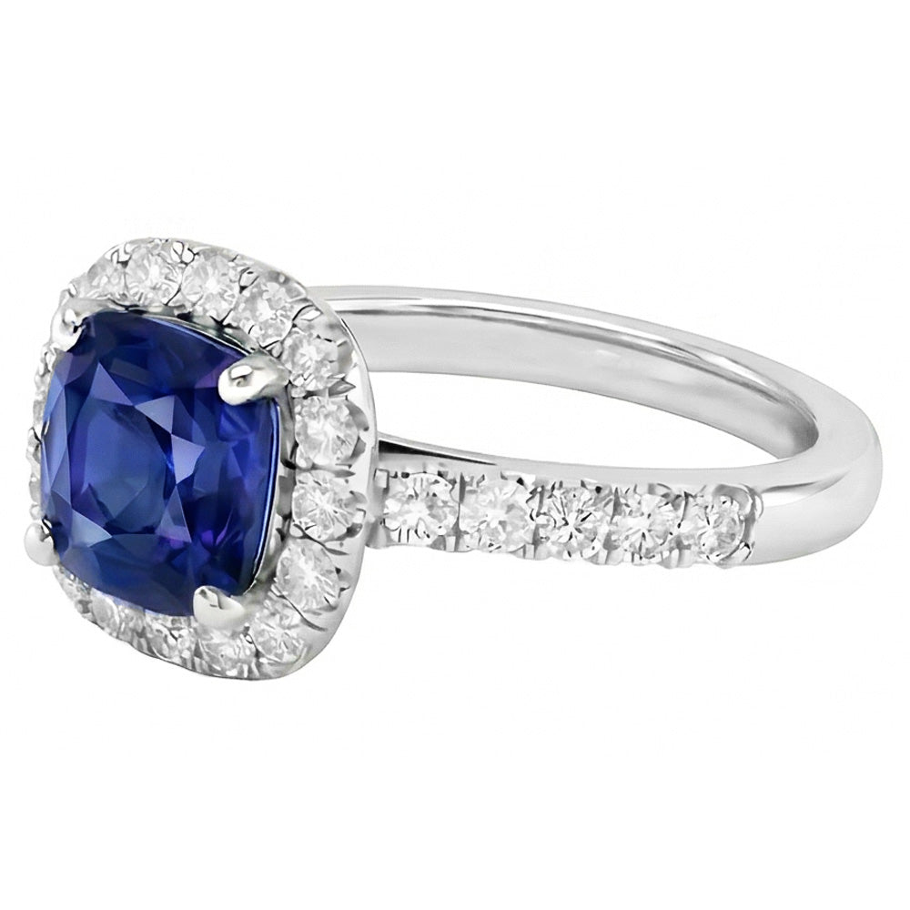 echter oval diamant 3.50Karat ring Detailansicht