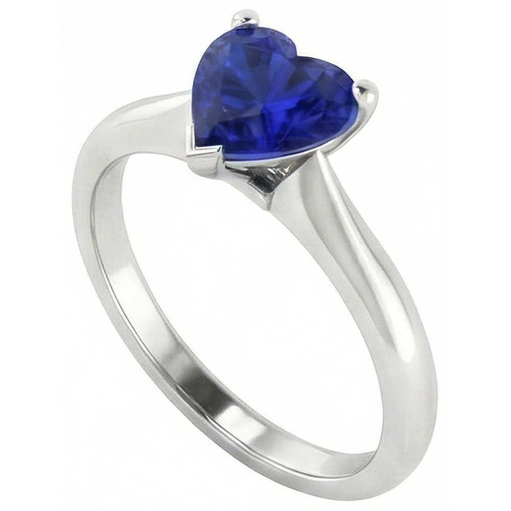 echter oval diamant 1.50Karat ring Draufsicht