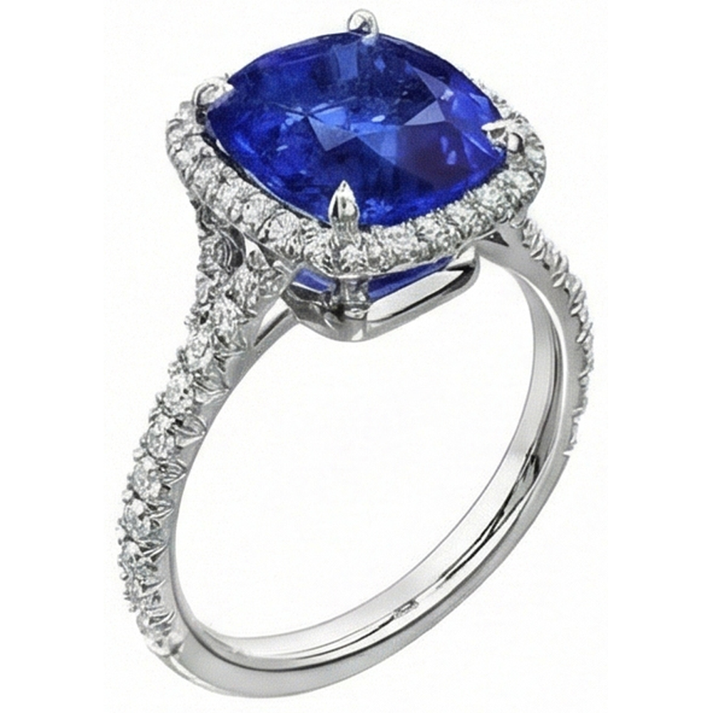 Saphir-Ring Für Frauen