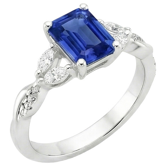 echter marquise diamant 3Karat ring Seitenansicht