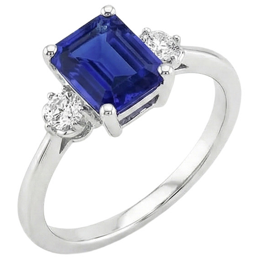 echter round diamant 2Karat ring Seitenansicht