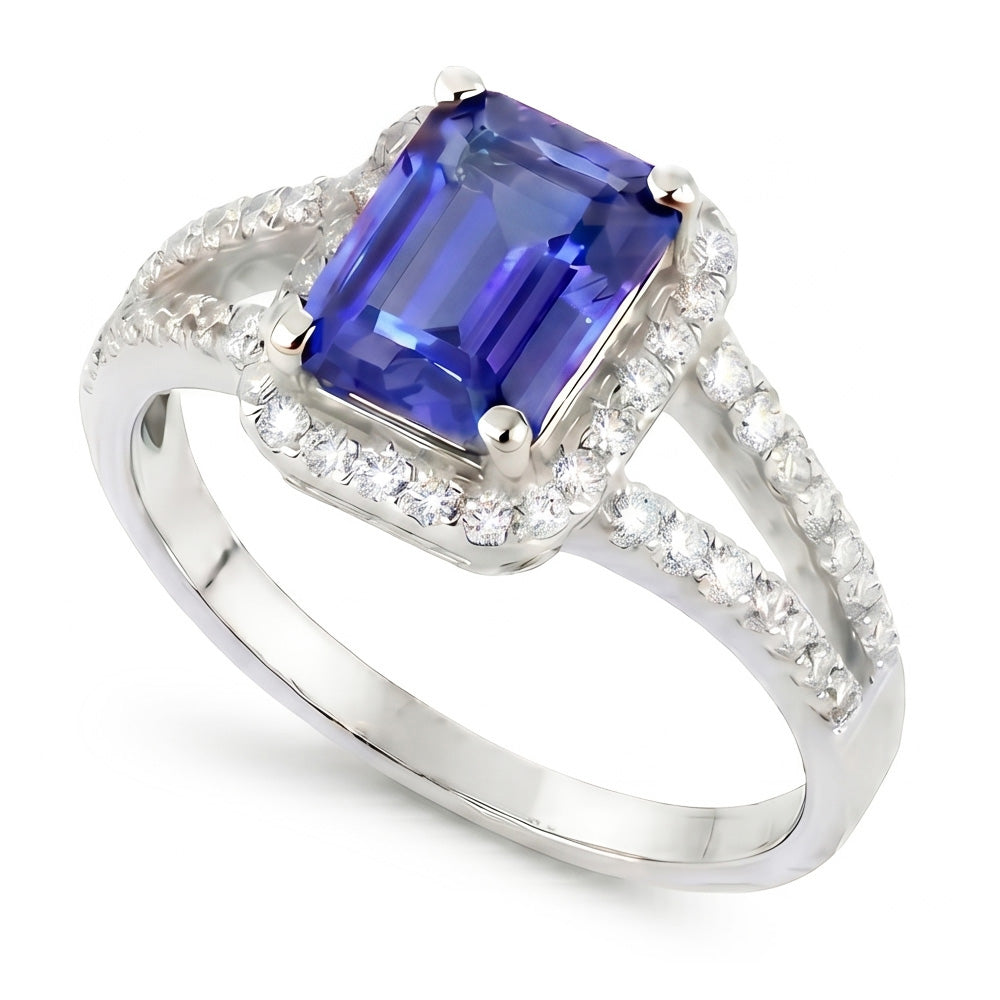 Saphir- Und Diamantring