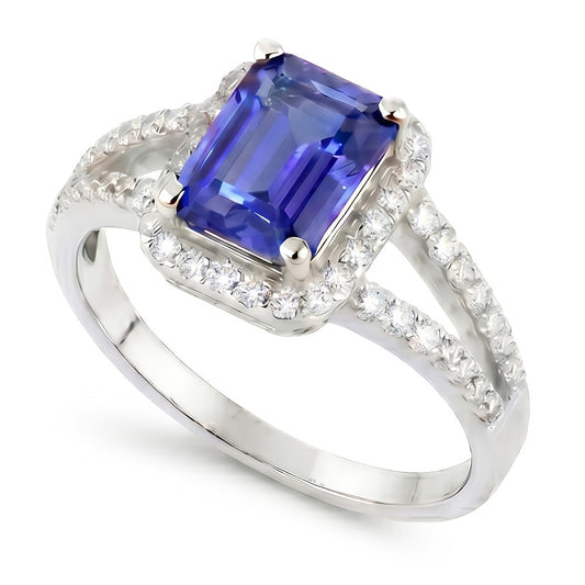 Saphir- Und Diamantring