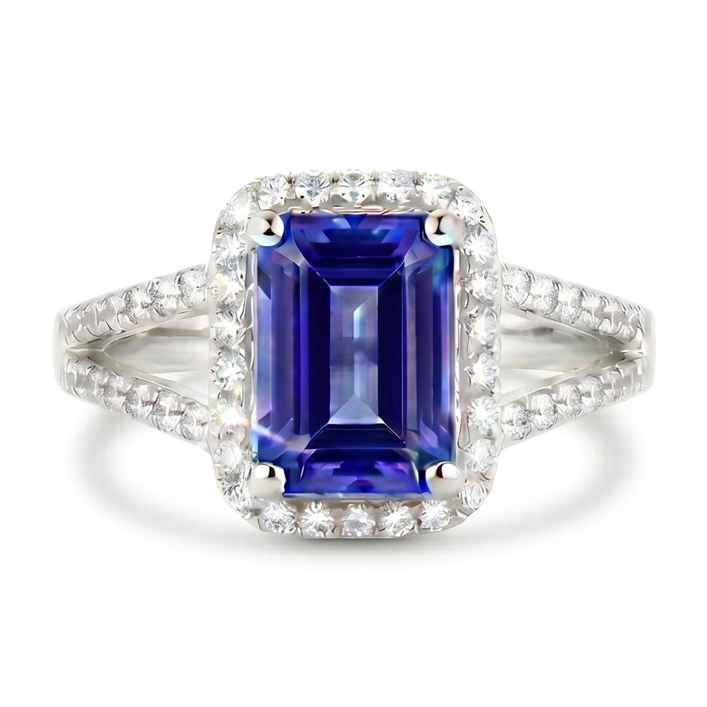 Saphir- Und Diamantring