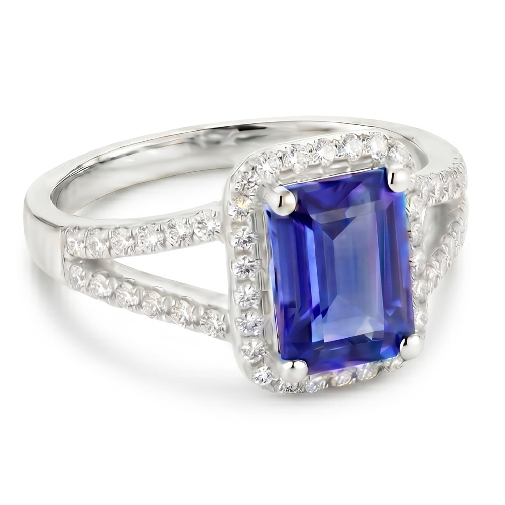 Saphir- Und Diamantring