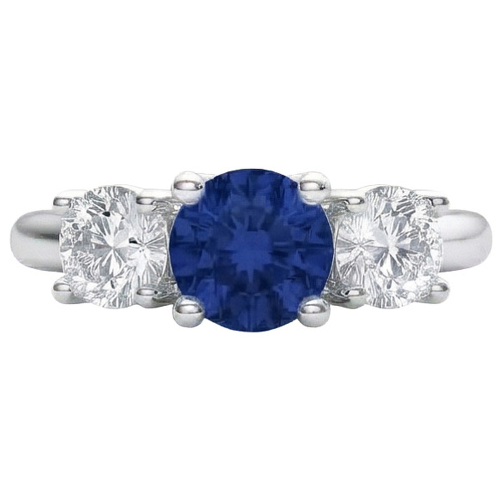 echter round diamant 1.25Karat ring Seitenansicht
