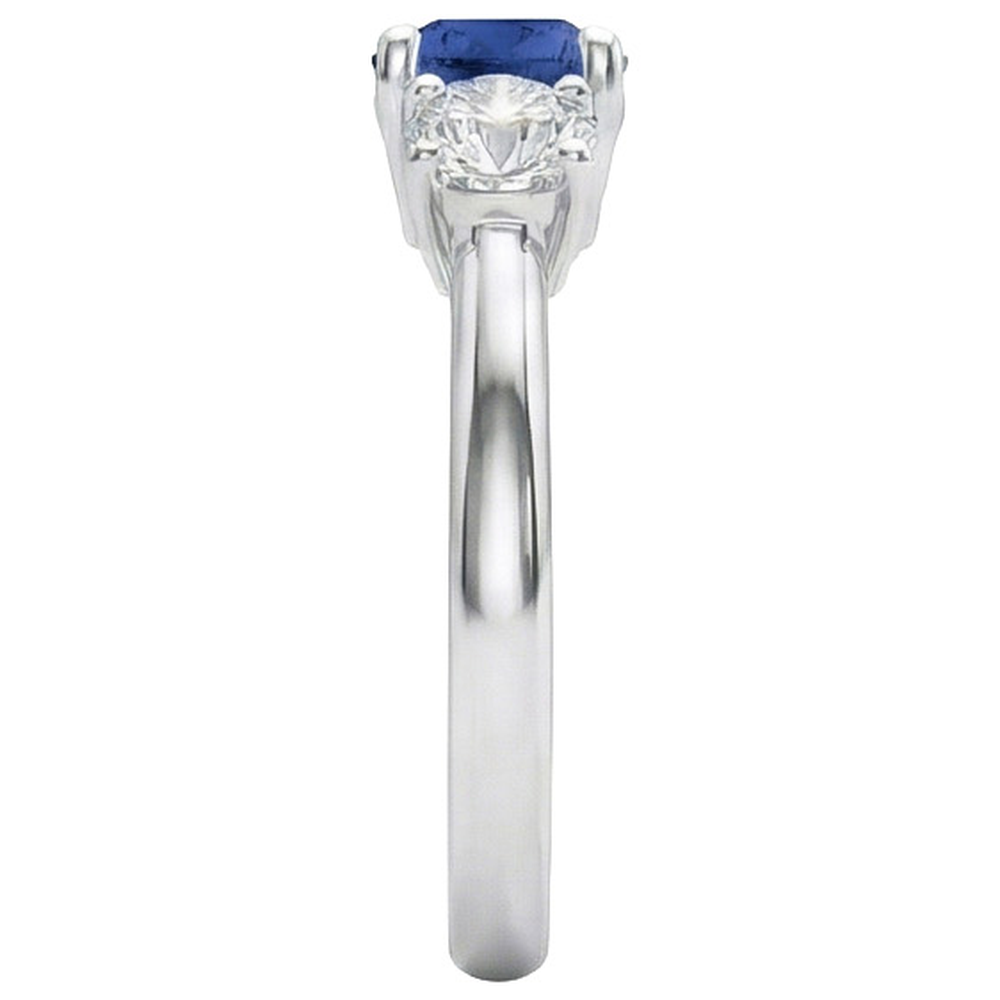 echter round diamant 1.25Karat ring Draufsicht