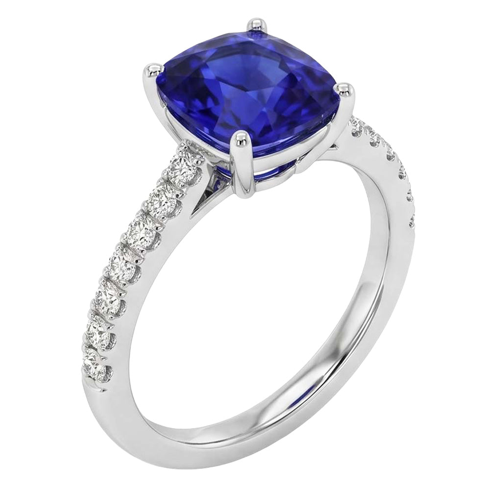 echter round diamant 2.75Karat ring Vorderansicht