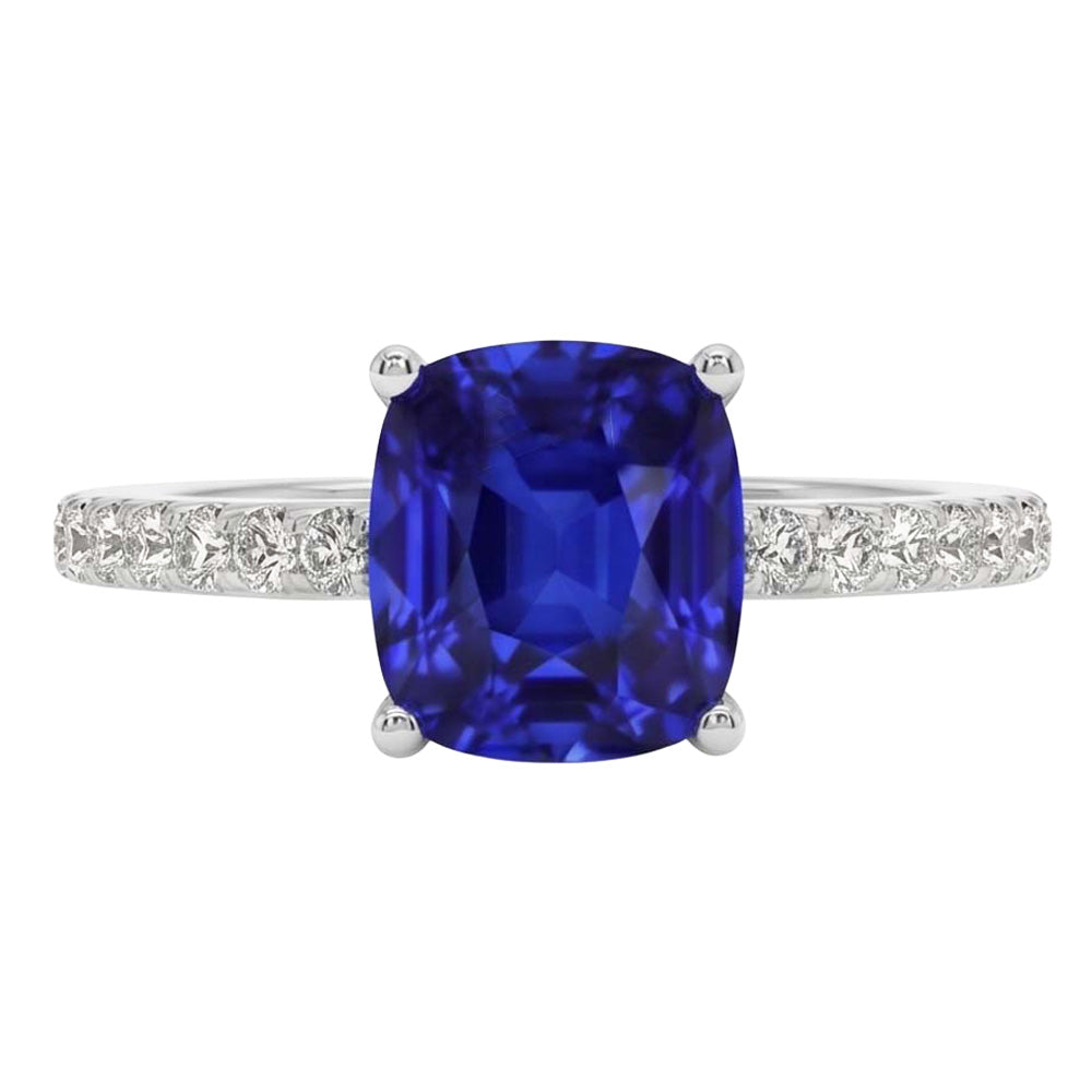 echter round diamant 2.75Karat ring Seitenansicht