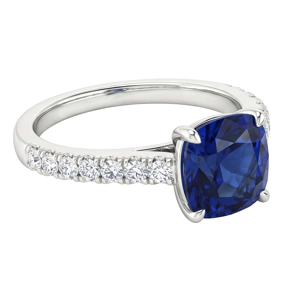 echter round diamant 2.75Karat ring Detailansicht