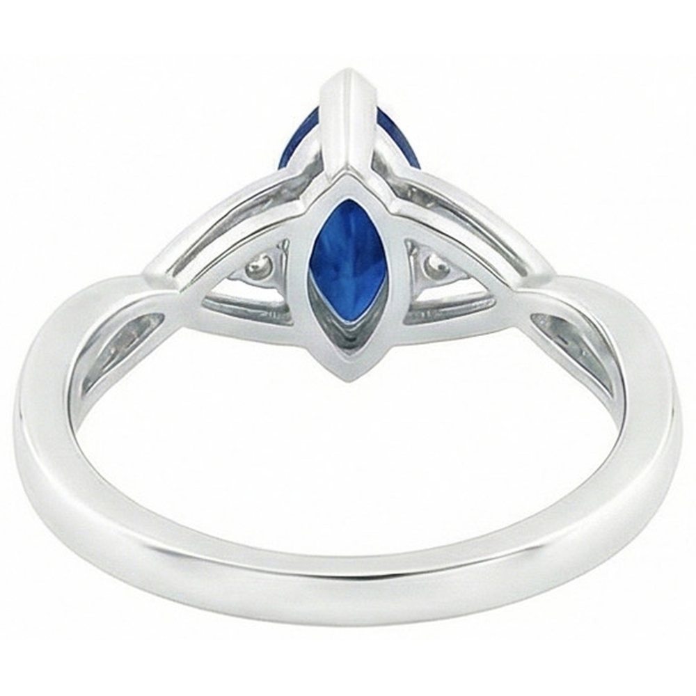 echter marquise diamant 1.50Karat ring auf Weiß