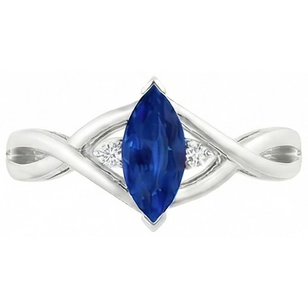 echter marquise diamant 1.50Karat ring Seitenansicht