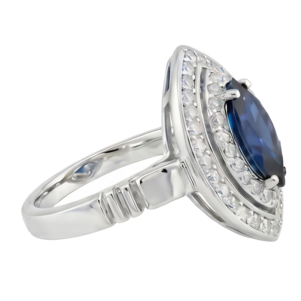 echter marquise diamant 1.50Karat ring Draufsicht