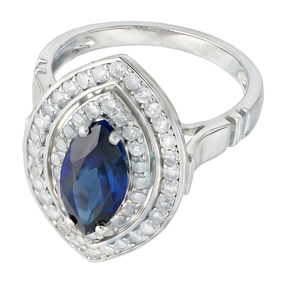 echter marquise diamant 1.50Karat ring Profilansicht