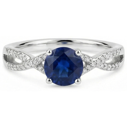 Echter Saphir Ring 1 Karat
