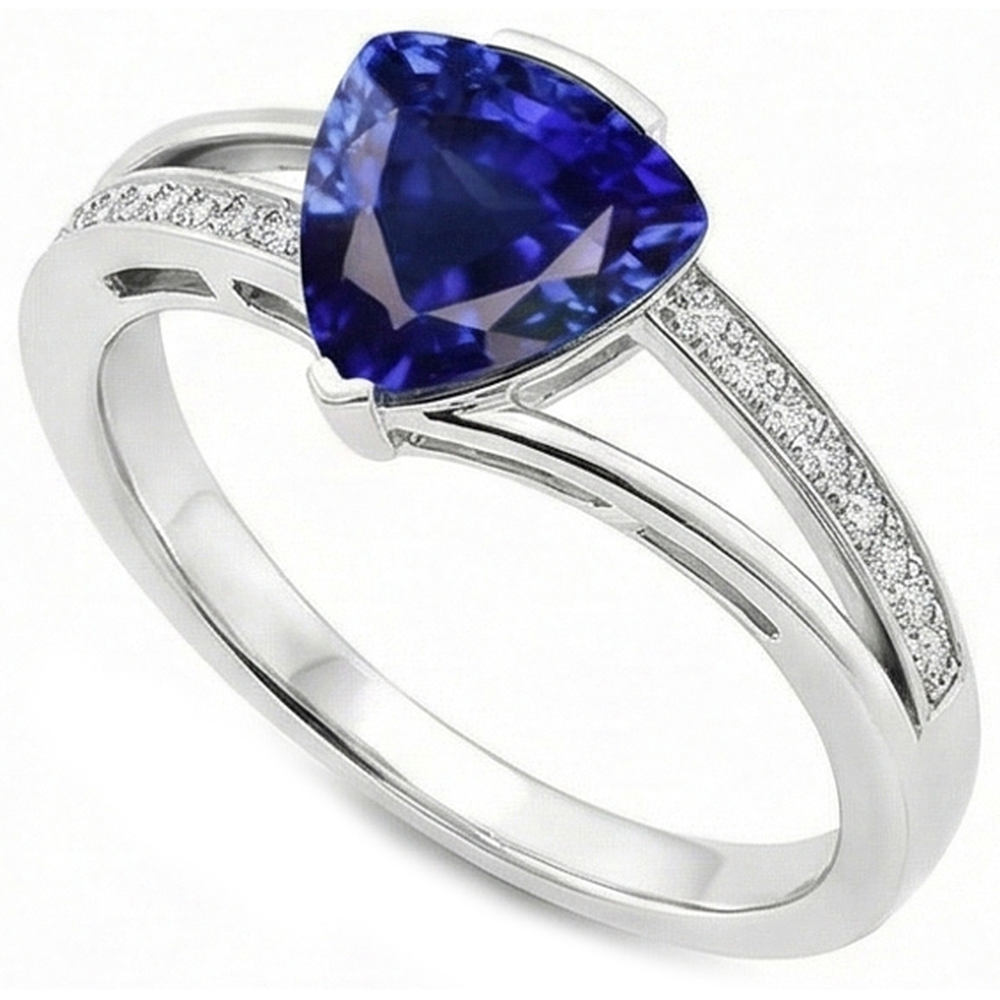 echter round diamant 2Karat ring Detailansicht