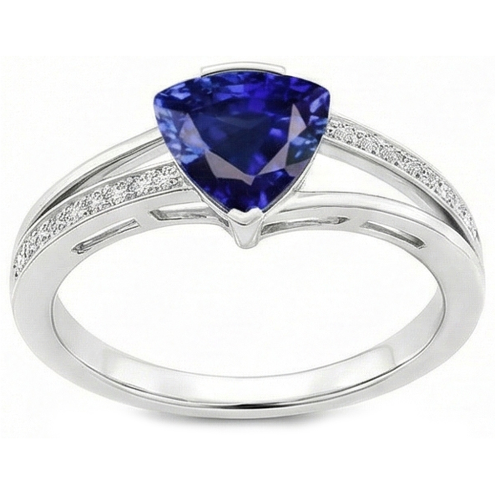 echter round diamant 2Karat ring Draufsicht
