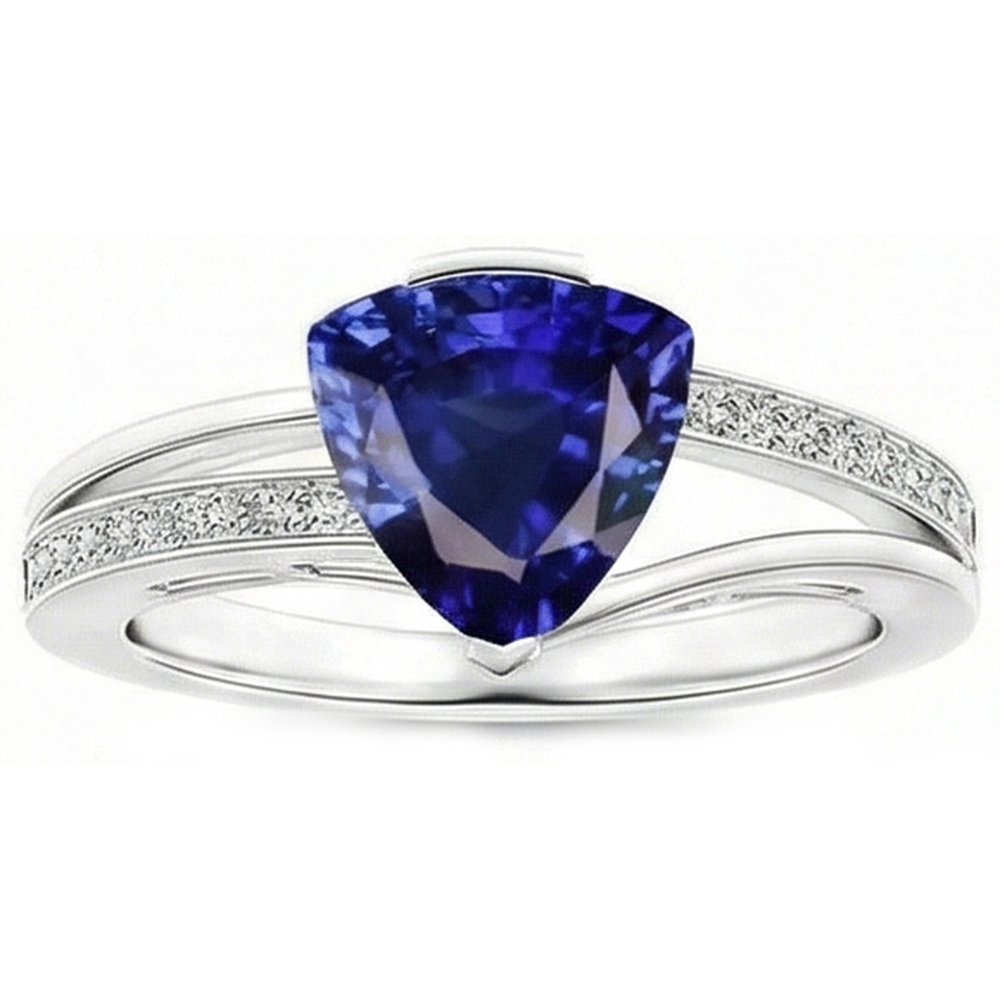 echter round diamant 2Karat ring Seitenansicht