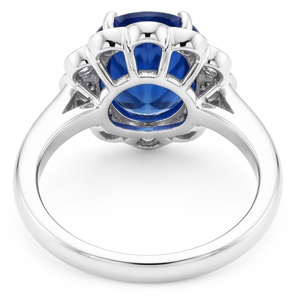 Saphir und Diamant Verlobungsring