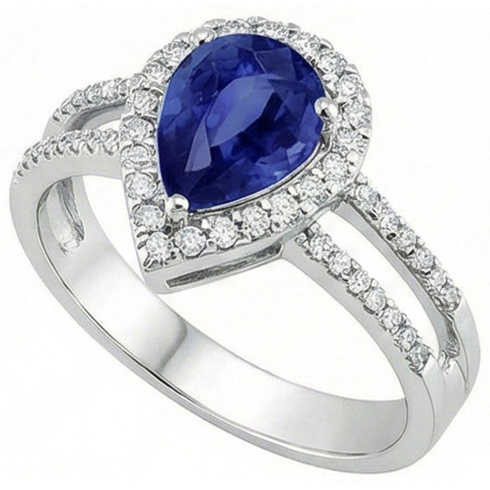 echter round diamant 2.75Karat ring Draufsicht