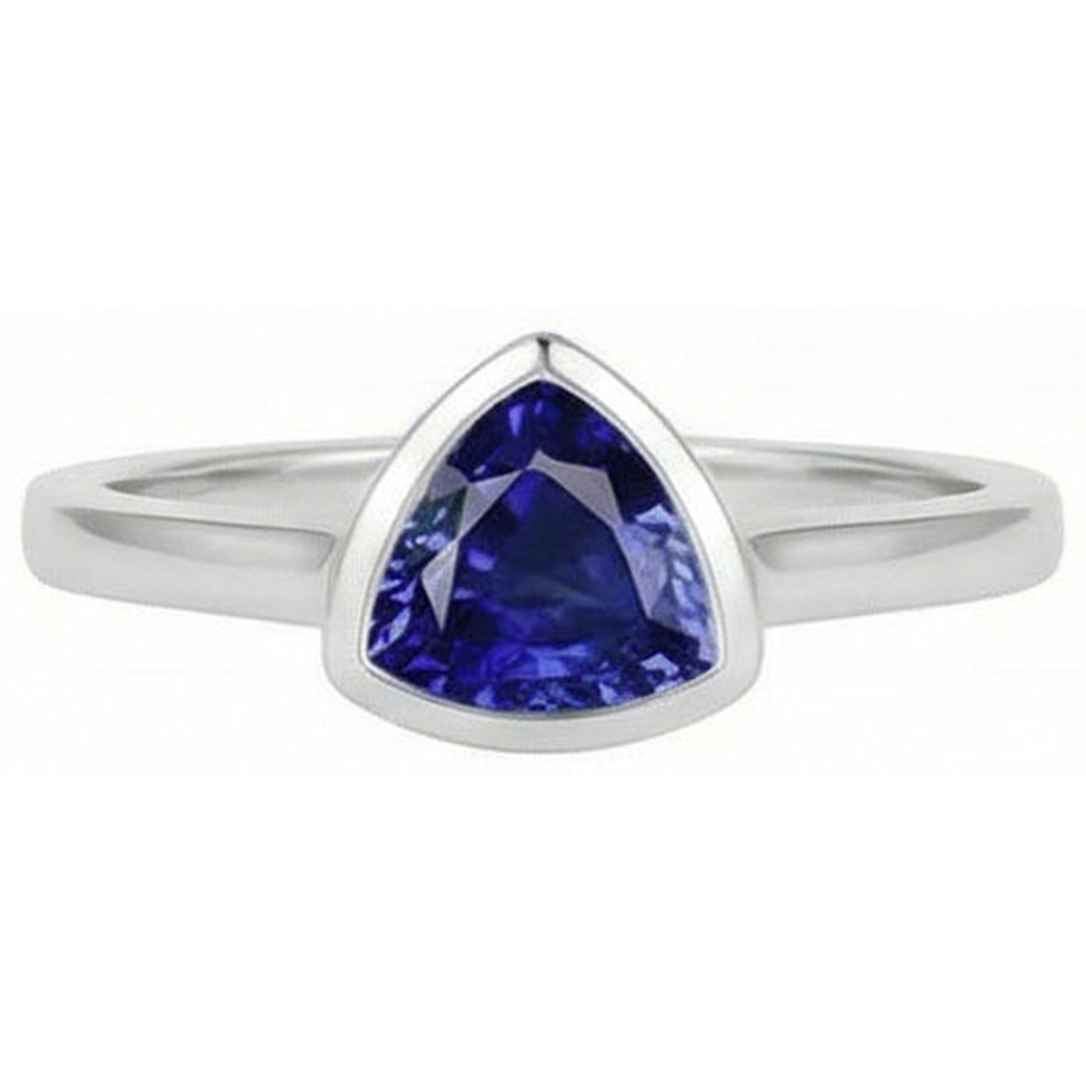echter round diamant 1Karat ring Seitenansicht