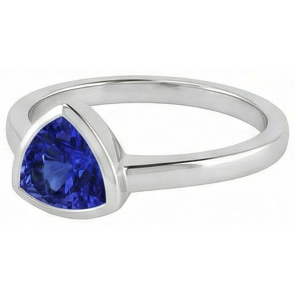echter round diamant 1Karat ring Draufsicht