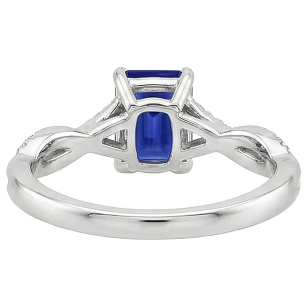 echter round diamant 1.50Karat ring auf Weiß
