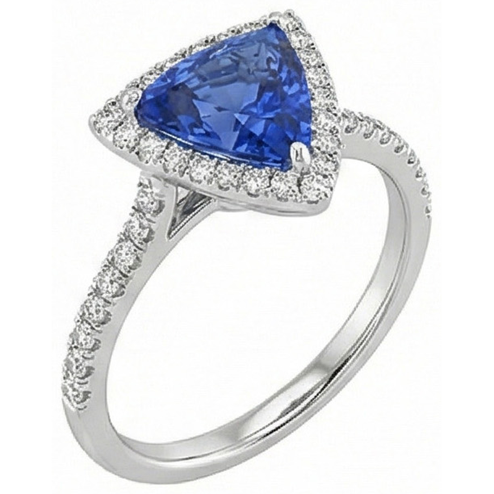 echter round diamant 1.50Karat ring Profilansicht