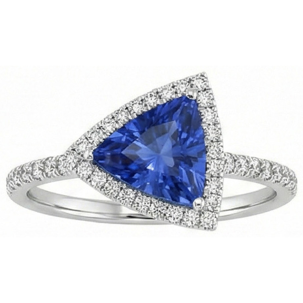 echter round diamant 1.50Karat ring Draufsicht