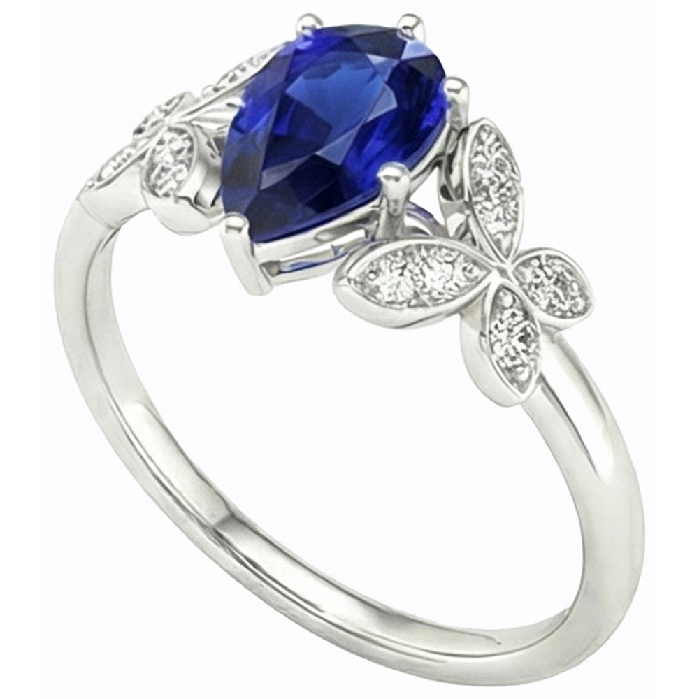 echter round diamant 3Karat ring Detailansicht