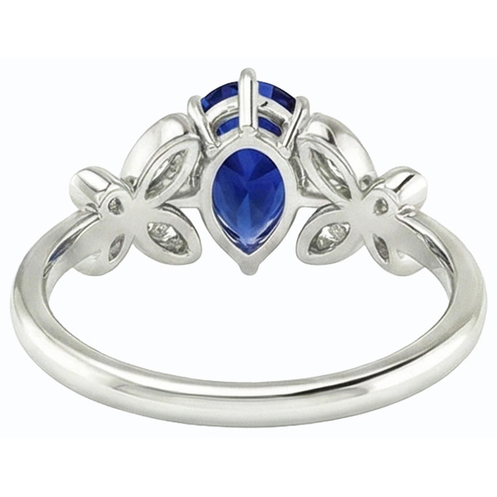 echter round diamant 3Karat ring Draufsicht