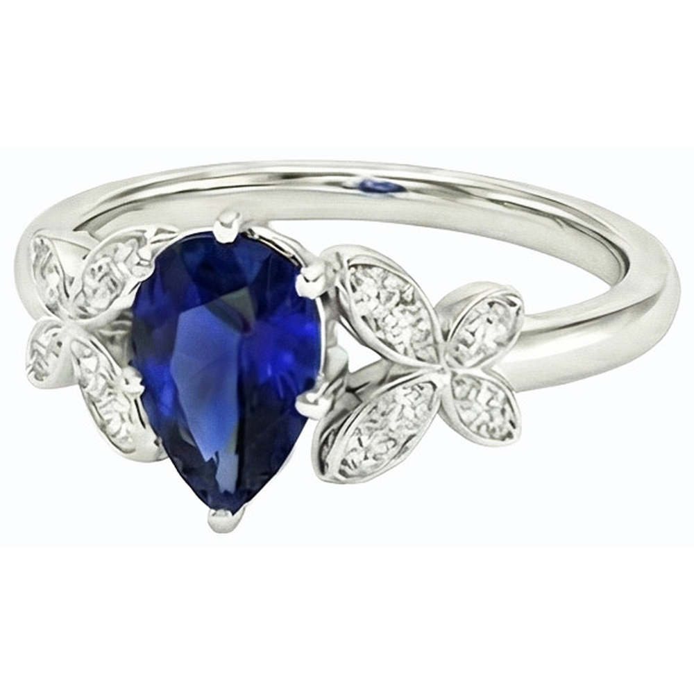 echter round diamant 3Karat ring Profilansicht