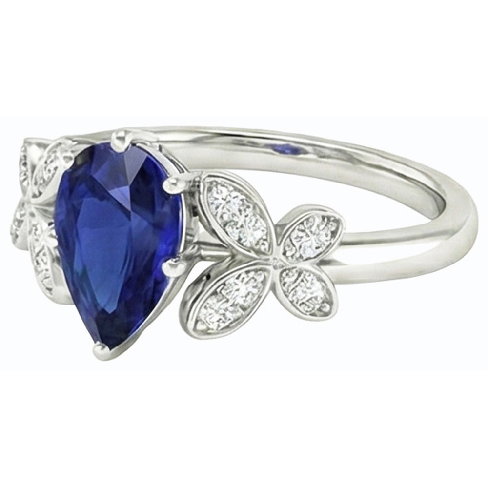 echter round diamant 3Karat ring auf Weiß