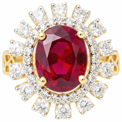 Echter Rubin Ring 7 Karat