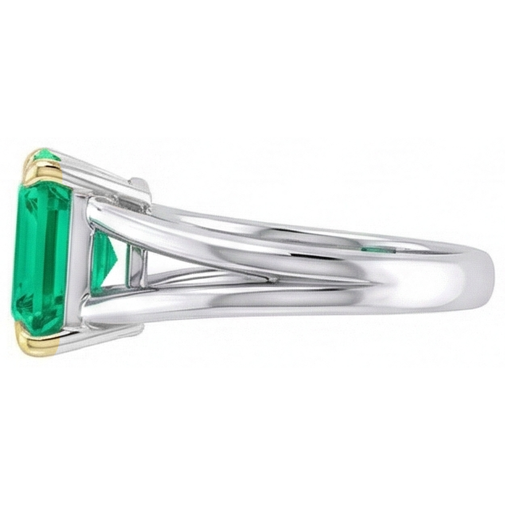 Kunstvoller Schmuckstein-Ring 5 Karat – Schrägansicht
