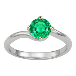 Kolumbianischer Smaragd Edelstein-Ring – GIA-Geprüft 1 Karat