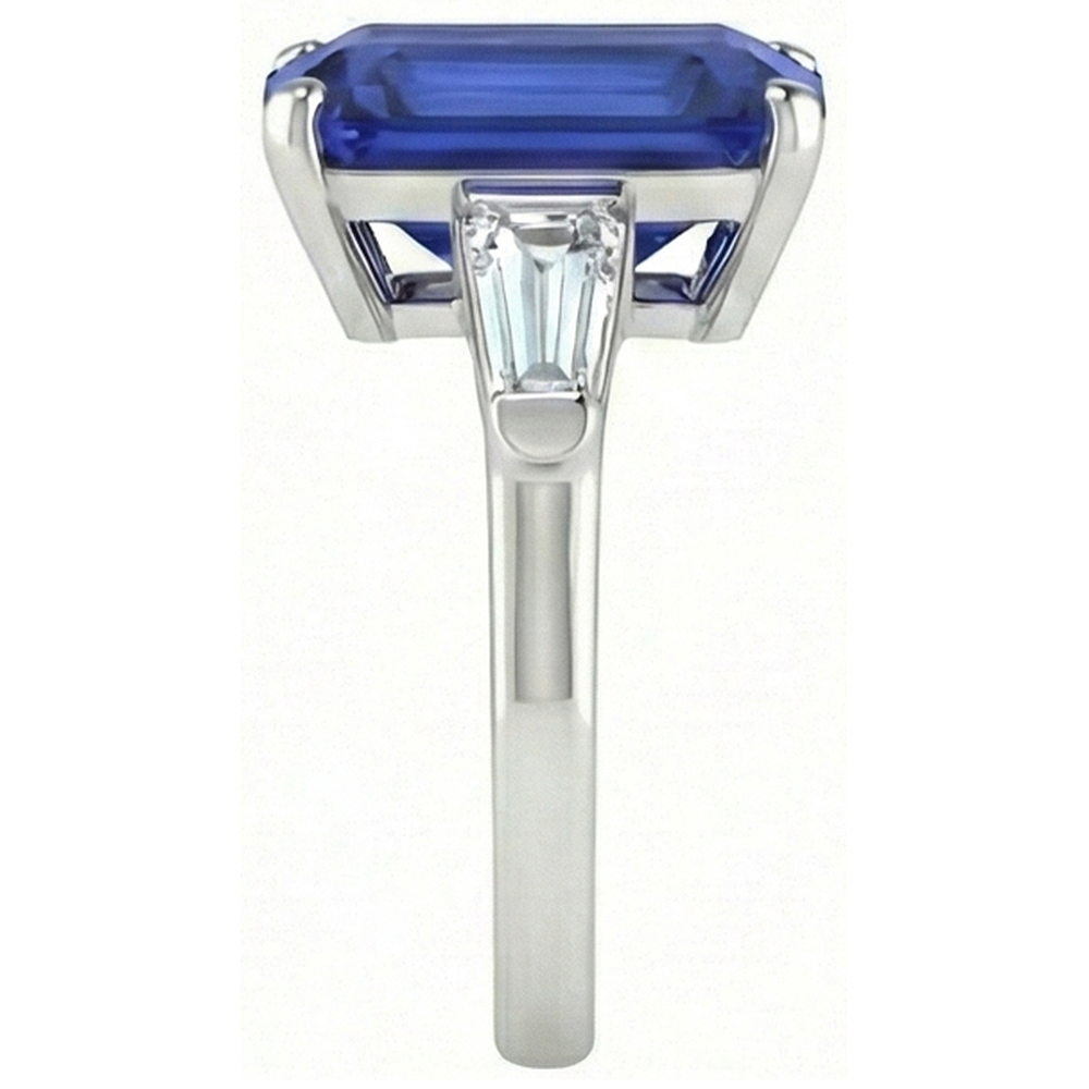echter baguette diamant 4.50Karat ring Draufsicht