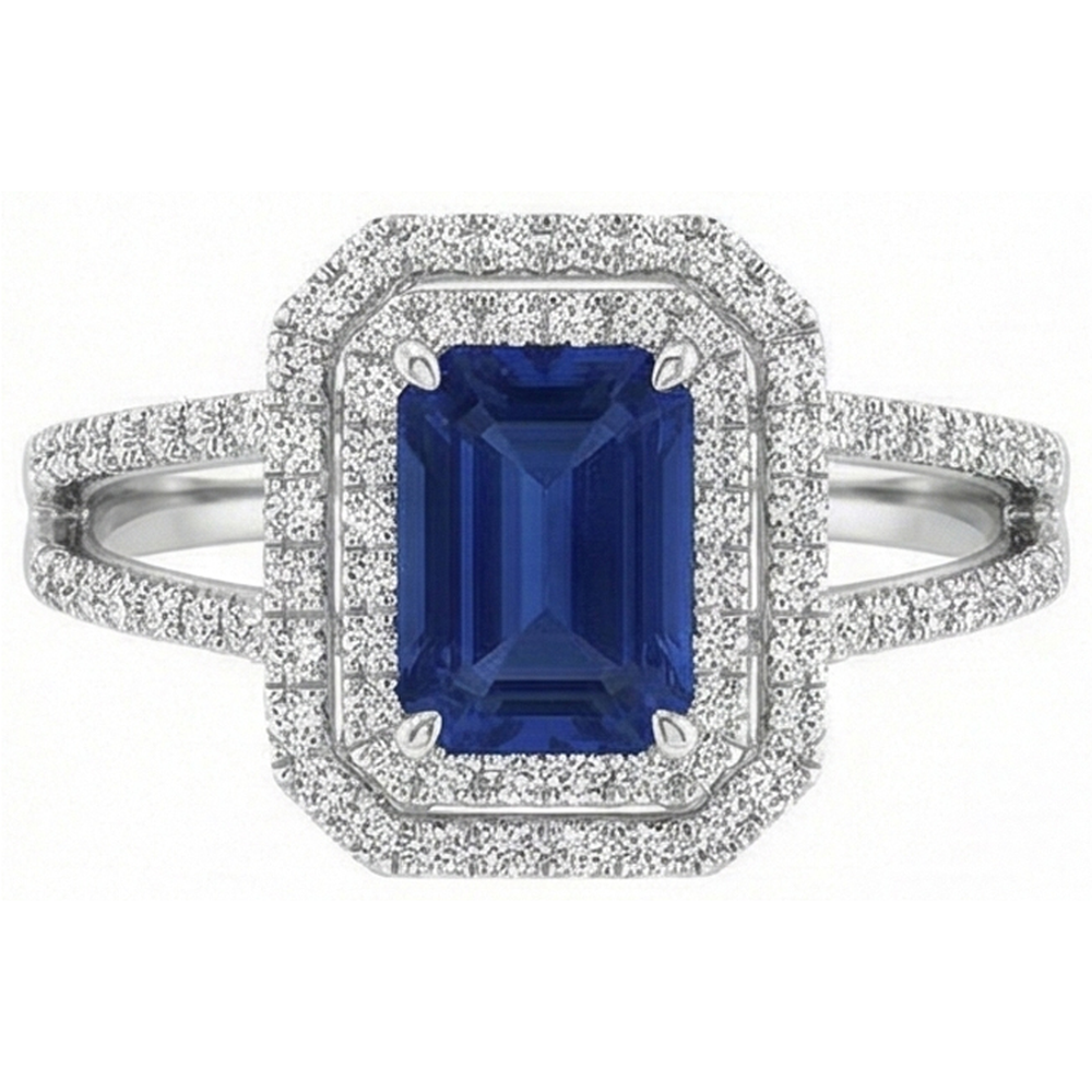echter round diamant 3Karat ring Vorderansicht