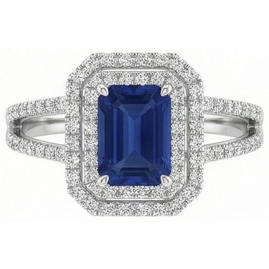 echter round diamant 3Karat ring Vorderansicht