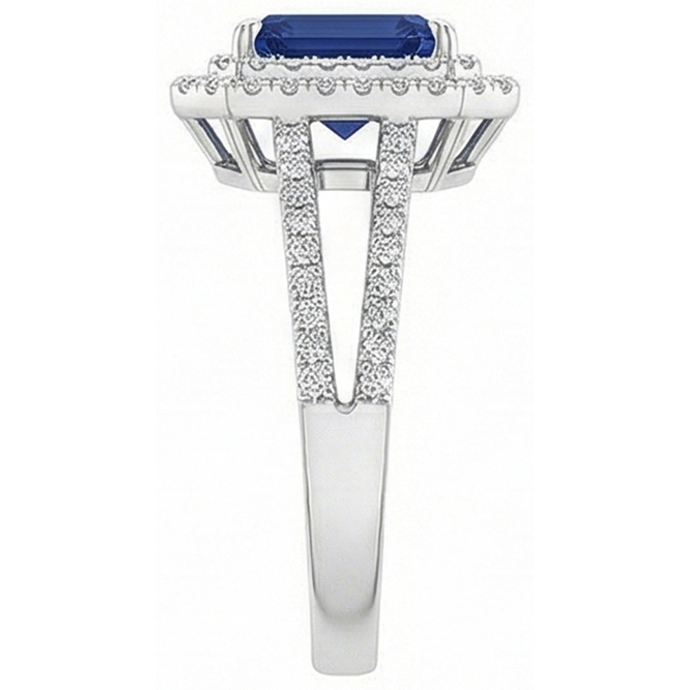 echter round diamant 3Karat ring Draufsicht